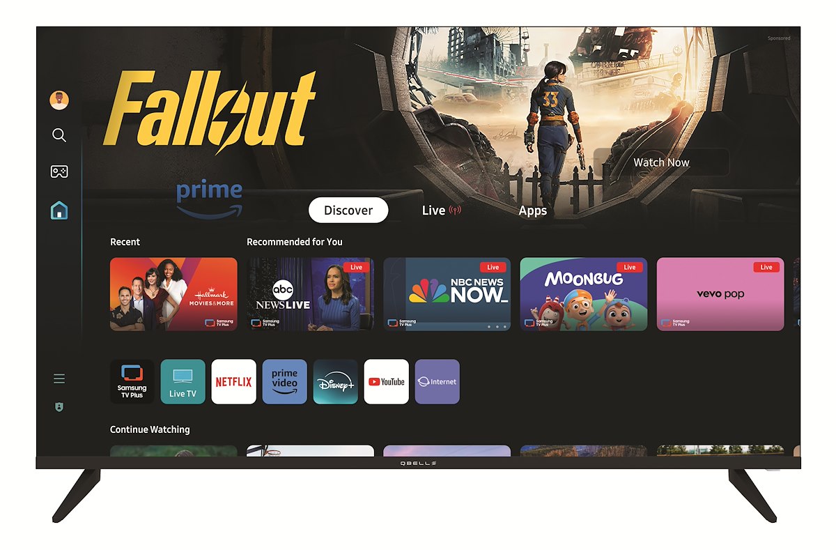 QBELL QTF50T Smart TV LED 50 Pollici HD Tizen TV DVBT2-S2