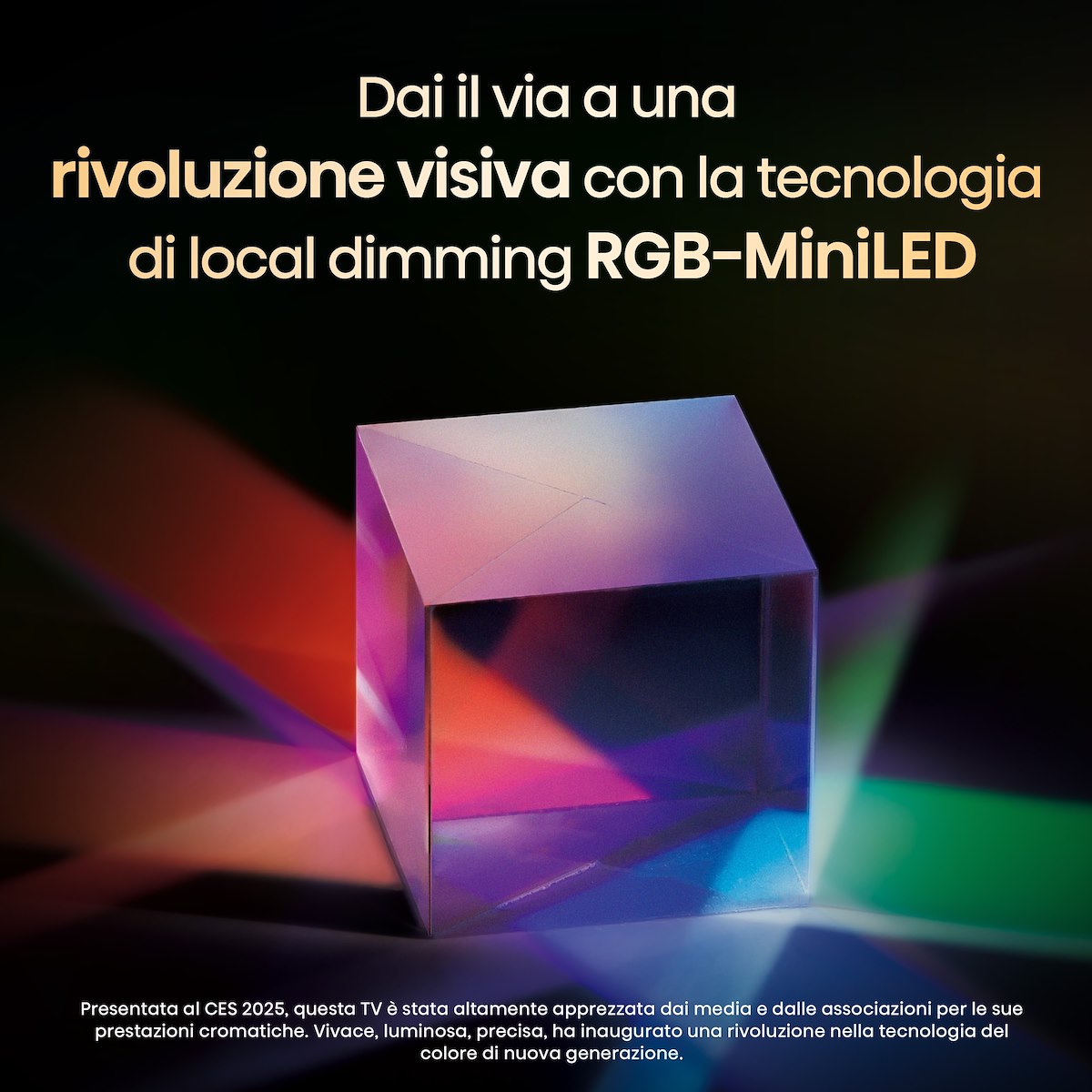 HISENSE 100UXQ TV Mini LED 100" 4K UHD T2-S2 AI Smart VIDAA U9 - immagine 4
