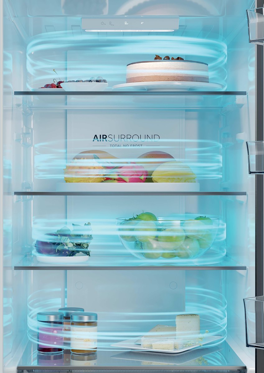 HAIER HDPR1618CNPK Frigorifero Combinato No Frost 352L Inox - immagine 4