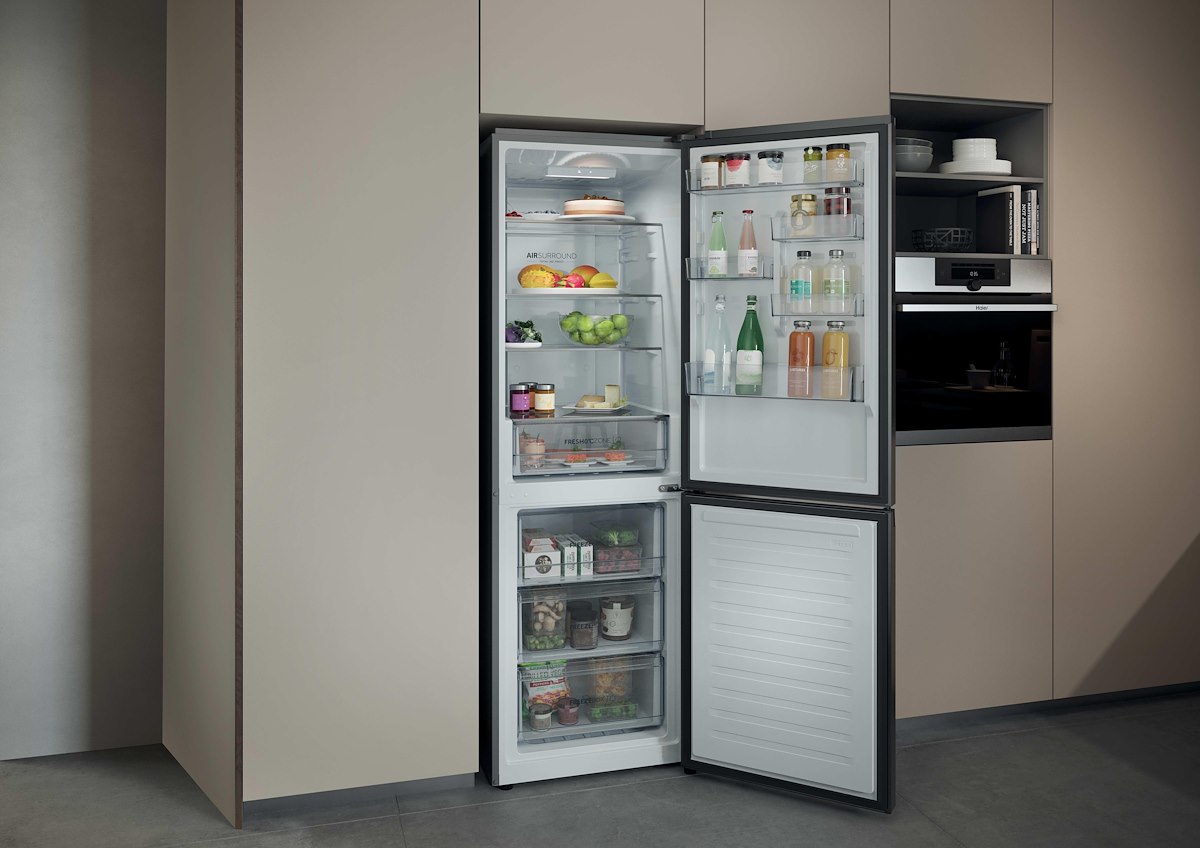 HAIER HDPR1618CNPK Frigorifero Combinato No Frost 352L Inox - immagine 5
