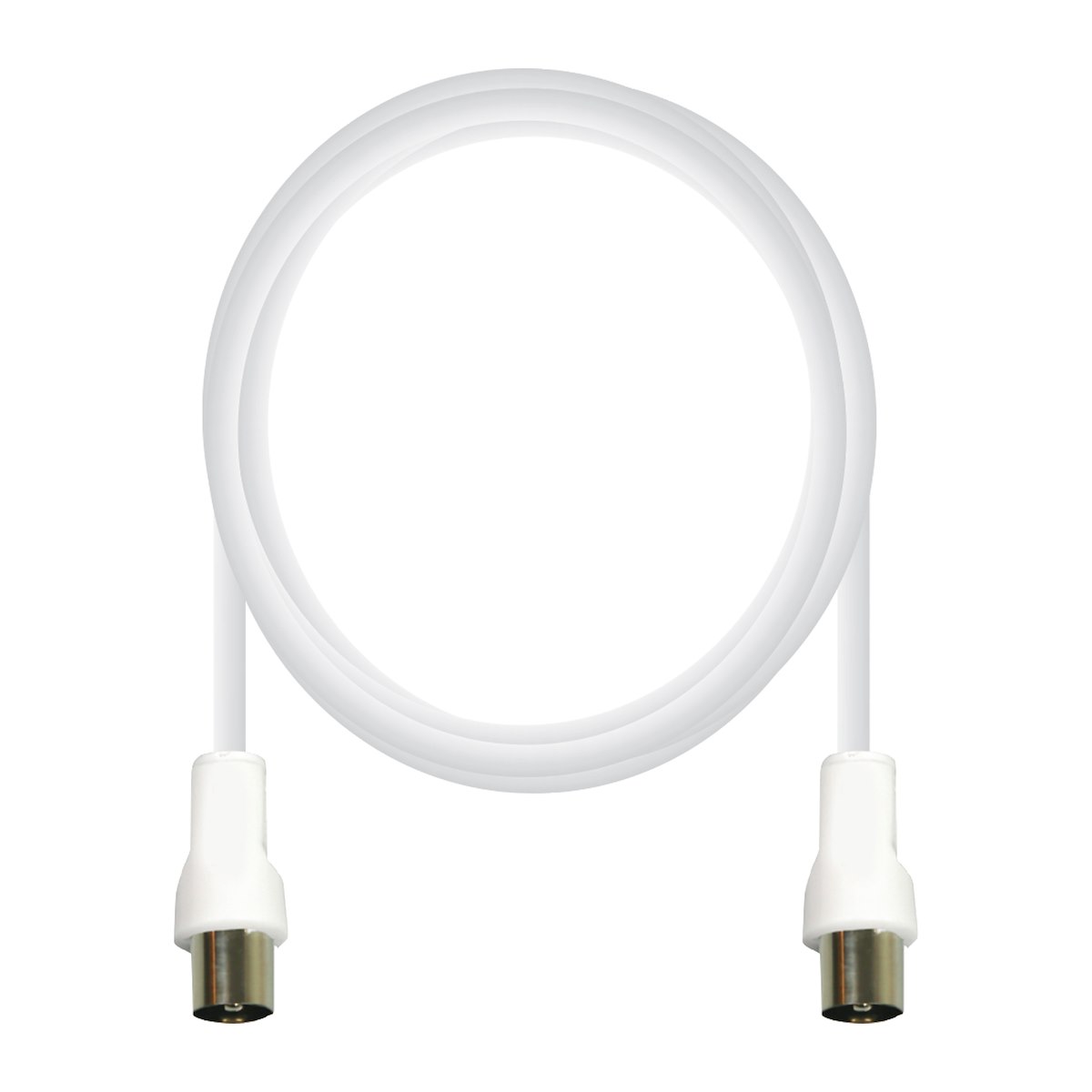 VIVANCO VVANX15MFW Cavo Antenna M-F 1.5m 75 Ohm Bianco - immagine 2