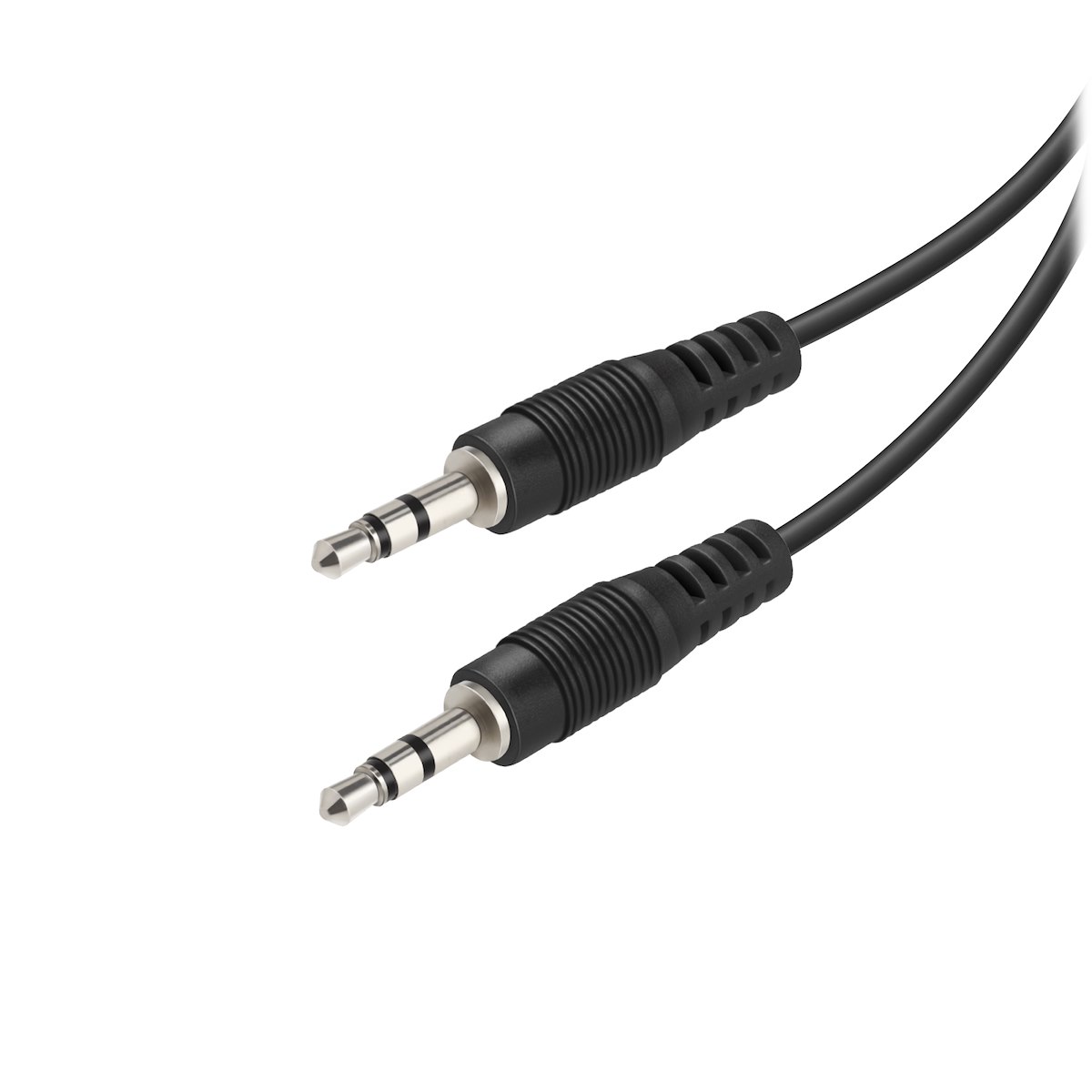 VIVANCO VVAJACK10MMK Cavo audio jack 3.5mm M-M, 1m, nero - immagine 2