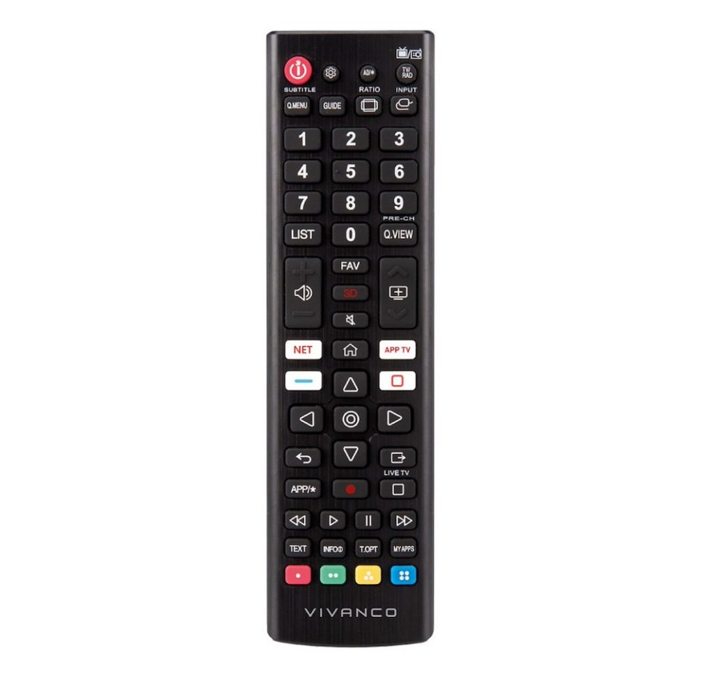 VIVANCO VVREMOTELGK Telecomando LG Smart TV 57 Tasti