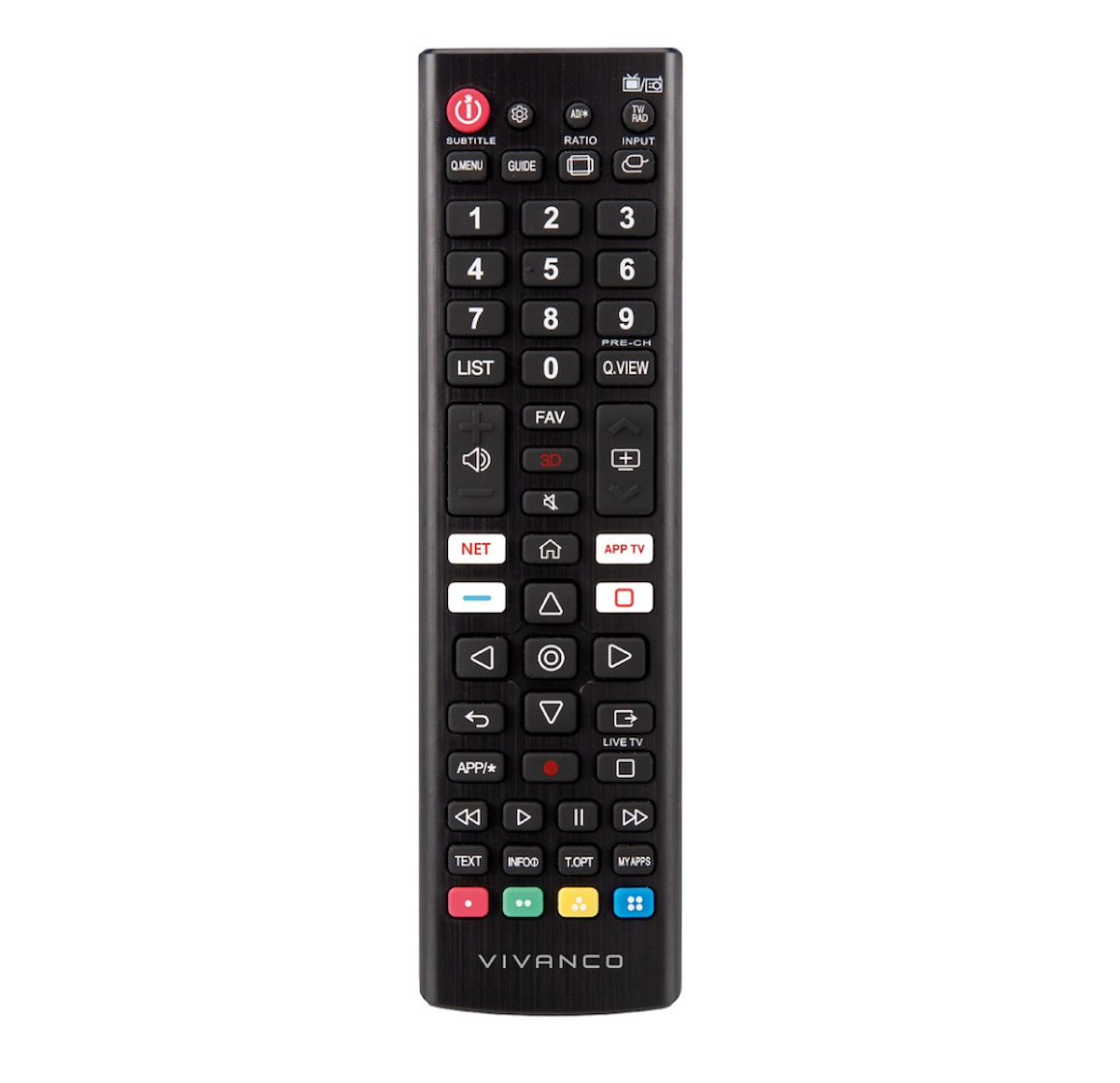 VIVANCO VVREMOTELGK Telecomando LG Smart TV 57 Tasti