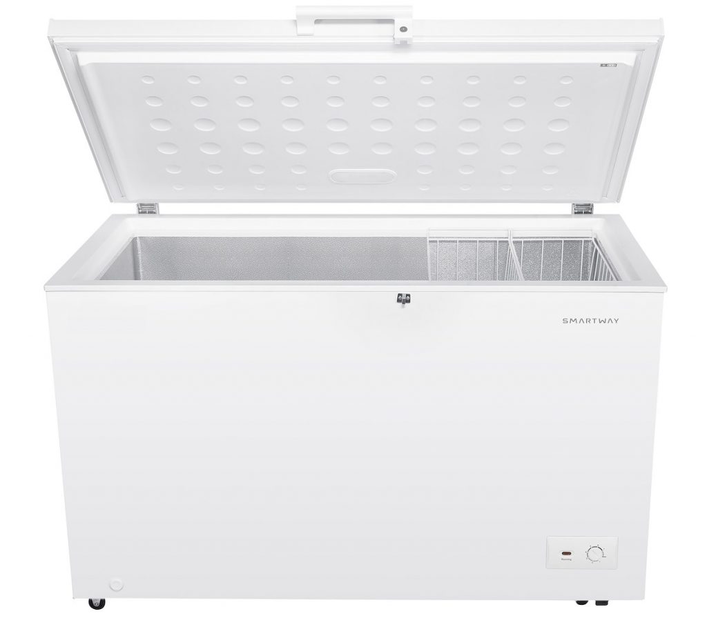 SMARTWAY WHCP370MWE0 Congelatore Orizzontale 371L Classe E LED Inverter Bianco