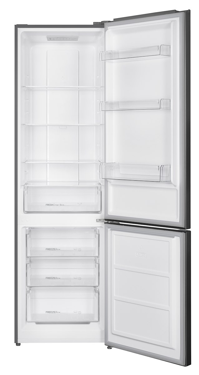 SMARTWAY WHCB43NM2XE1 Combi NoFrost 326L 3 ripiani cristallo inox - immagine 2