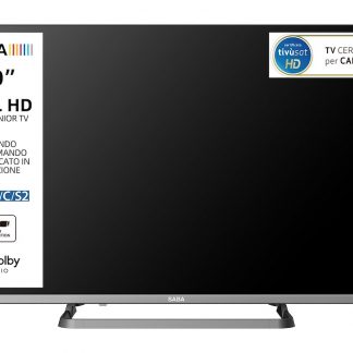 SABA SA40M10 TV LED 40" FHD DVB-T2/S2 Tivùsat con stand centrale