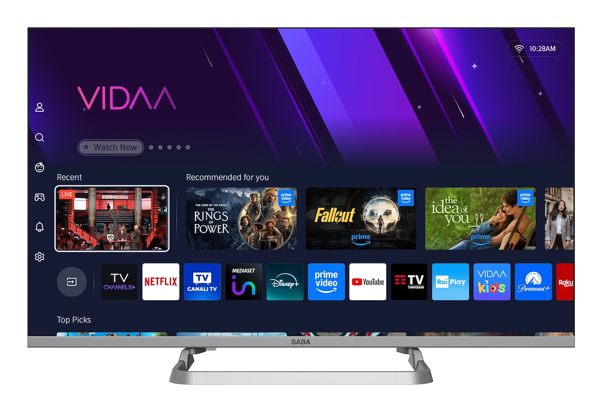 SABA SA32QM10VDA TV LED QLED 32" FHD Smart VIDAA T2/S2 - immagine 2