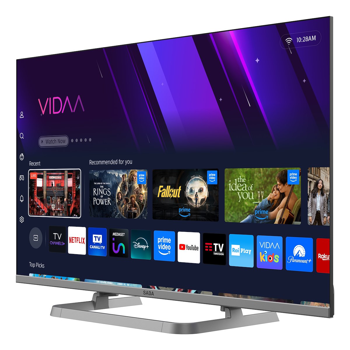 SABA SA32QM10VDA TV LED QLED 32" FHD Smart VIDAA T2/S2 - immagine 4