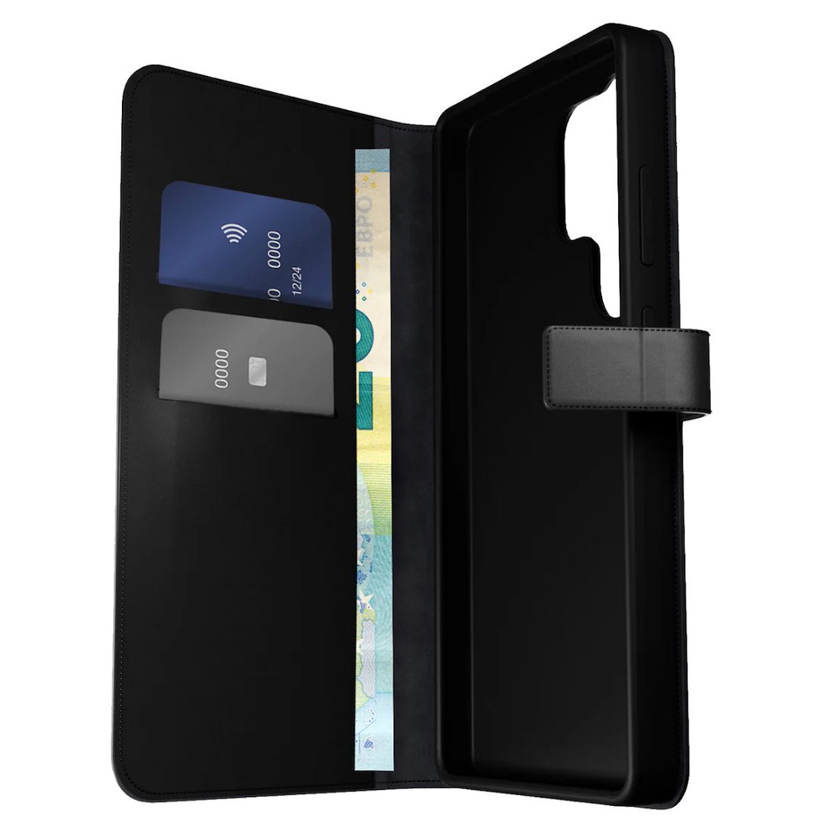 PURO PUSGS26UBOOKC8BLK Custodia Ecopelle Flip Oriz. + 2 Vani + Tasca Banconote - immagine 3