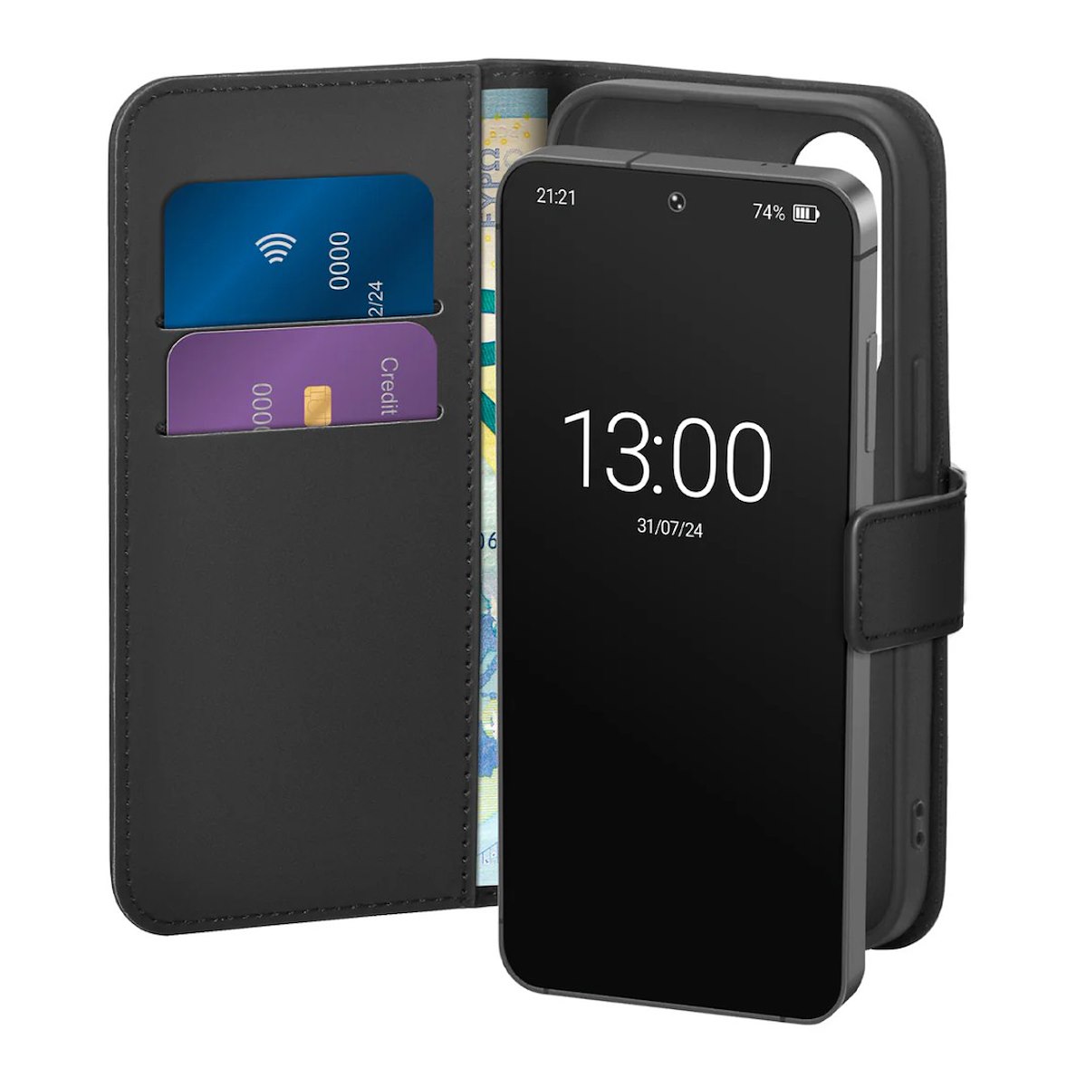 PURO PUSGS26PBOOKC8BLK Custodia Ecopelle Flip Orizzontale Nero
