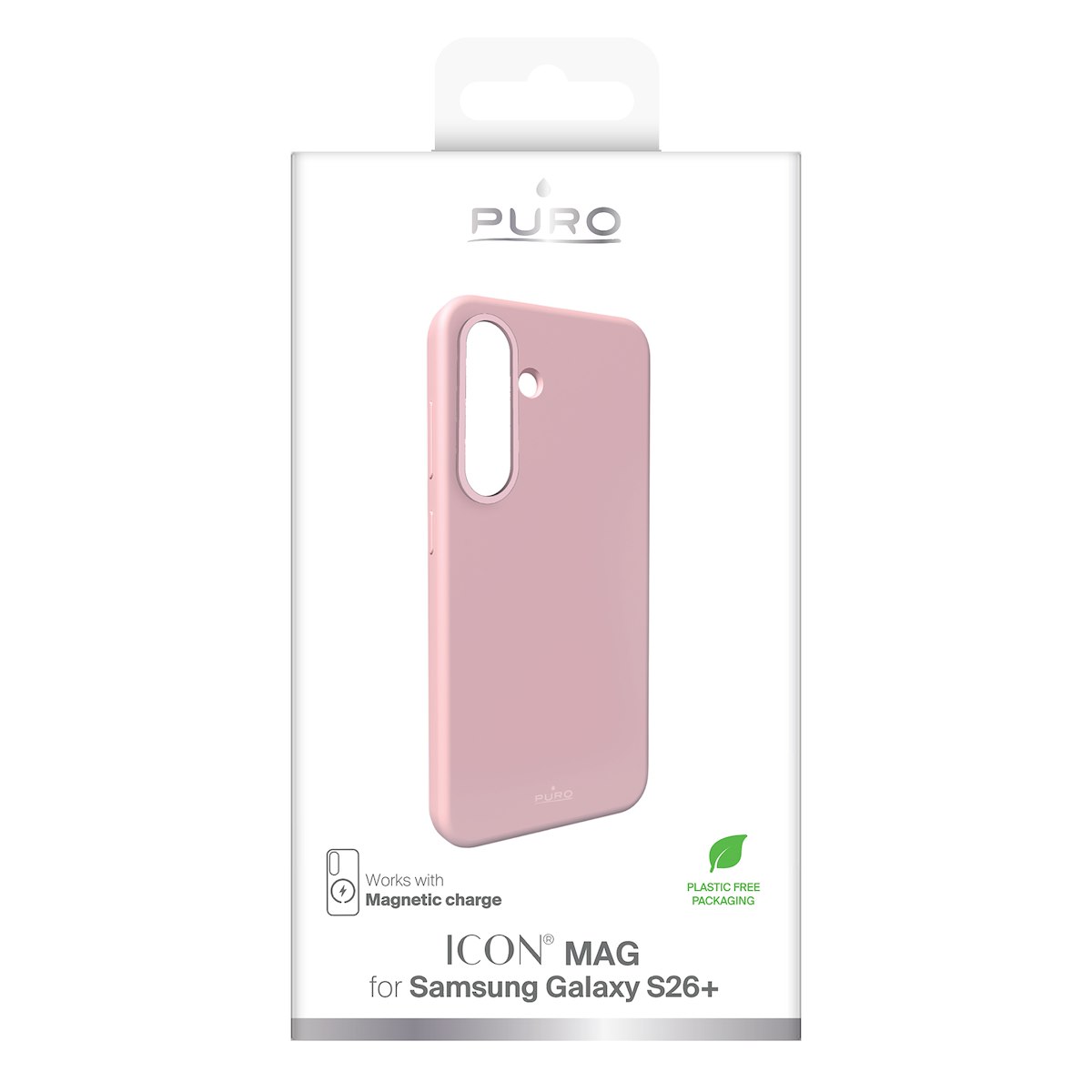 PURO PUSGS26PICONMAGROSE Cover Silicone Icon Mag con Magneti Integrati M2 Rosa - immagine 2