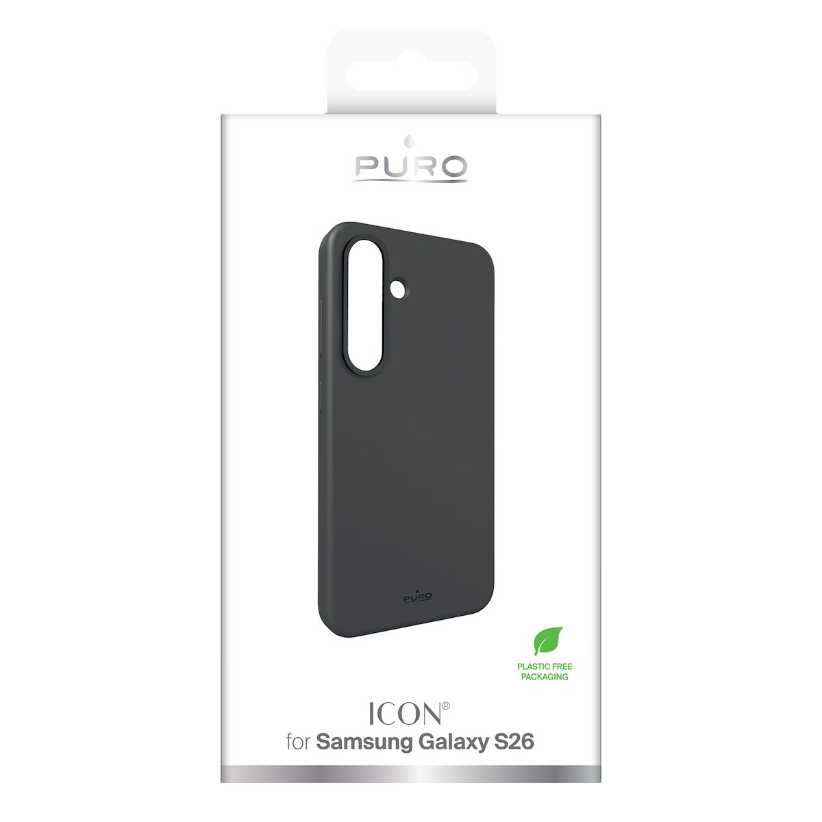 PURO PUSGS26ICONBLK Cover Silicone Icon per M1, Nero - immagine 2