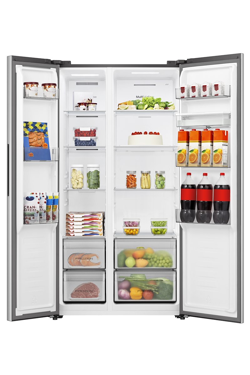 HISENSE RS3P558NMIE SBS NoFrost 541L Disp. Acqua Inverter Inox - immagine 2