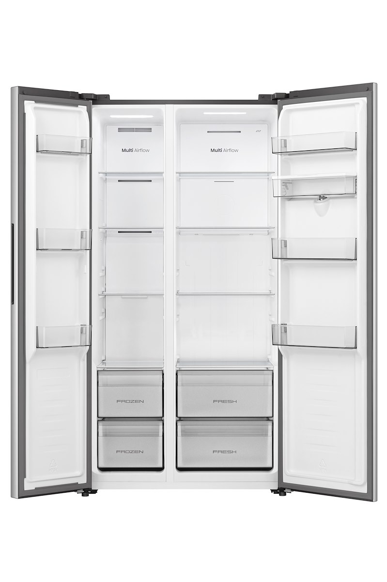 HISENSE RS3P558NMIE SBS NoFrost 541L Disp. Acqua Inverter Inox - immagine 3