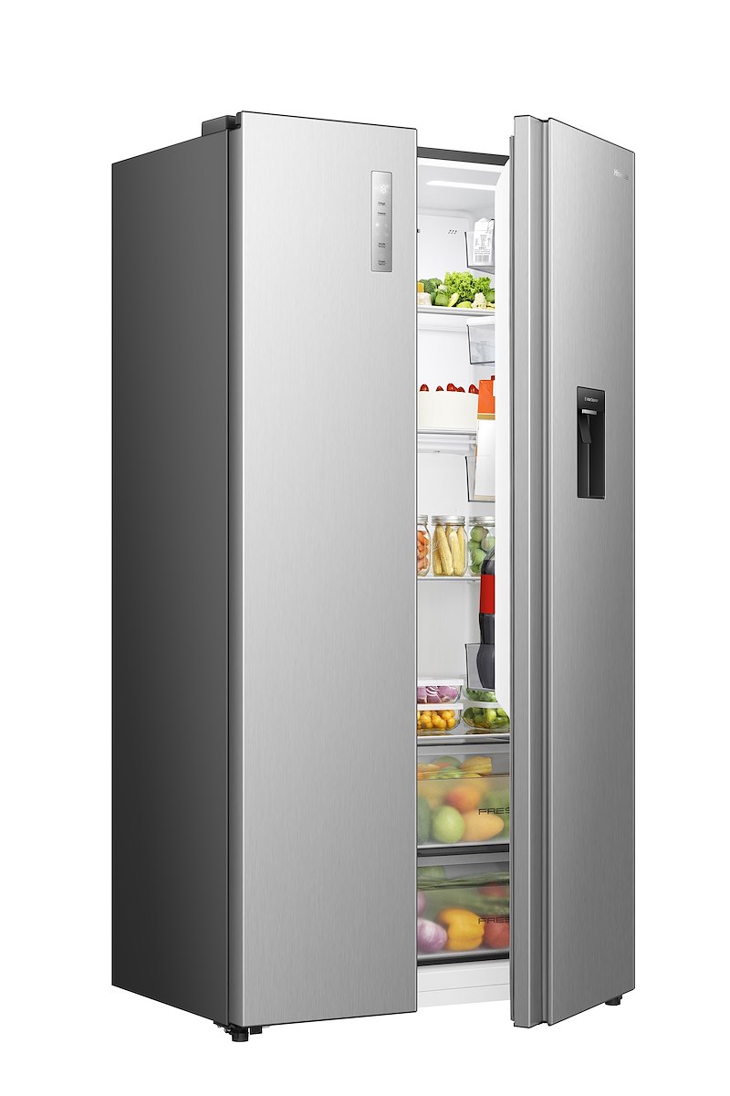 HISENSE RS3P558NMIE SBS NoFrost 541L Disp. Acqua Inverter Inox - immagine 4