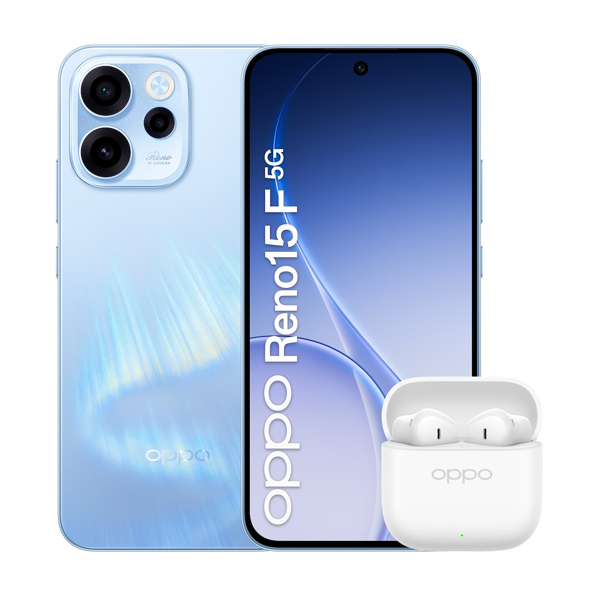 OPPO RENO15F5GAURORABLUEBUNDLE 5G 8/256GB Aurora Blue + Buds3