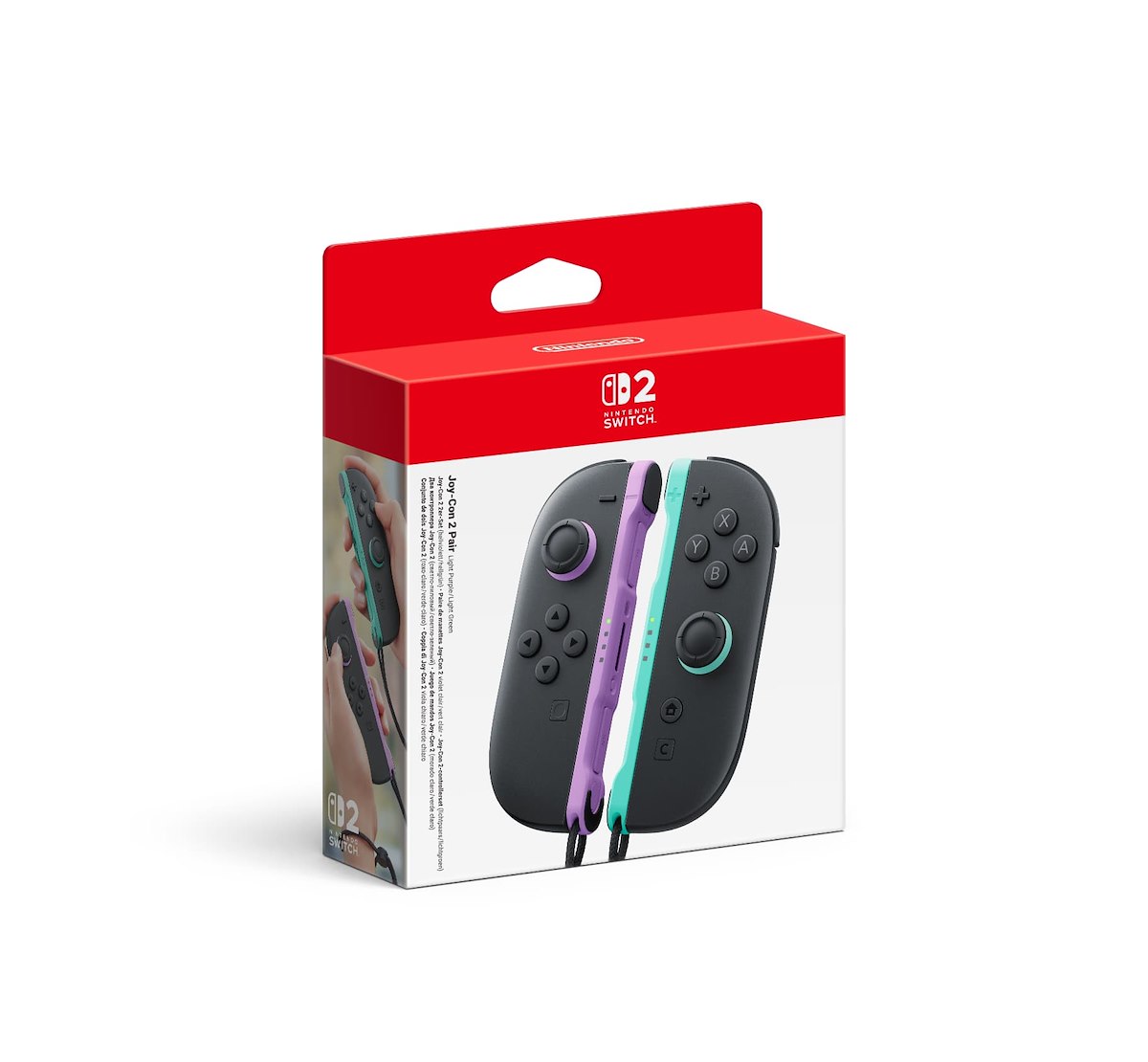 Nintendo Joy Con Set Viola Chiaro Verde Chiaro Per Switch