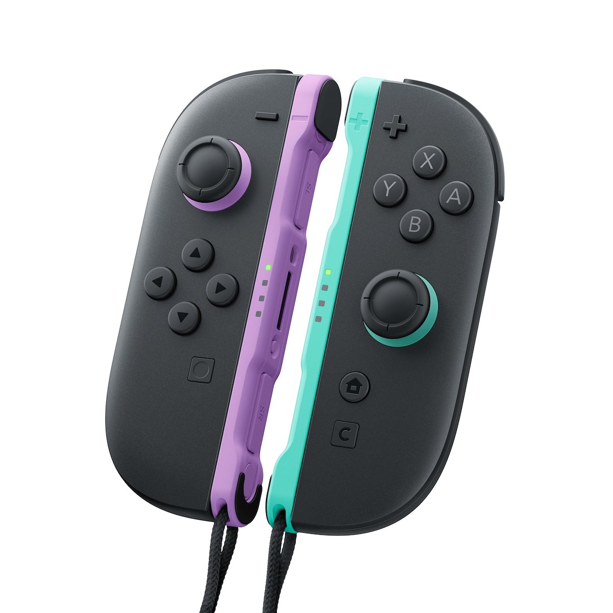 Nintendo Joy Con Set Viola Chiaro Verde Chiaro Per Switch - immagine 3