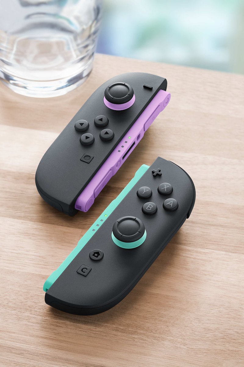 Nintendo Joy Con Set Viola Chiaro Verde Chiaro Per Switch - immagine 4