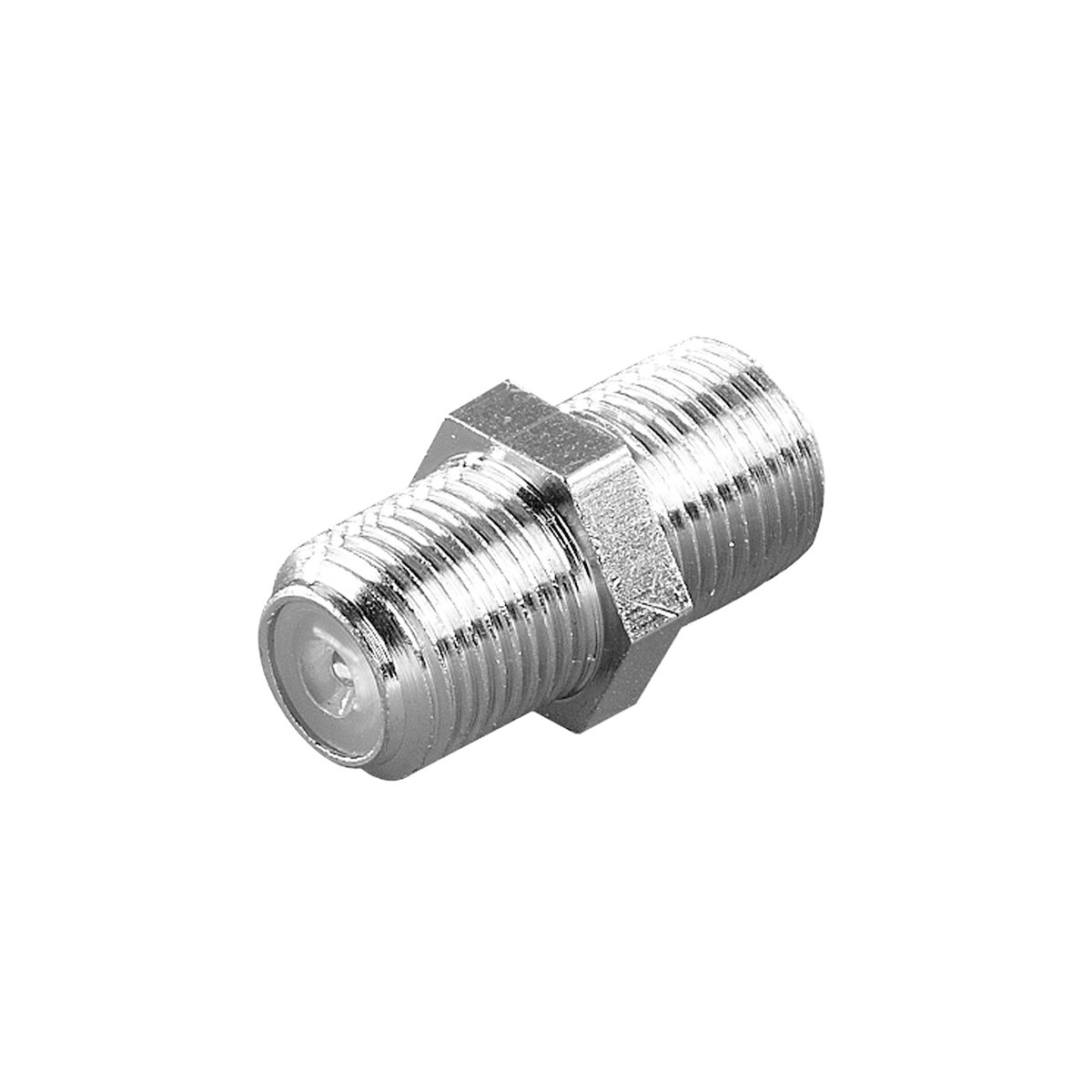VIVANCO VVSATADAPTMMF Adattatore antenna F-F 7mm, 2pz metallo - immagine 2