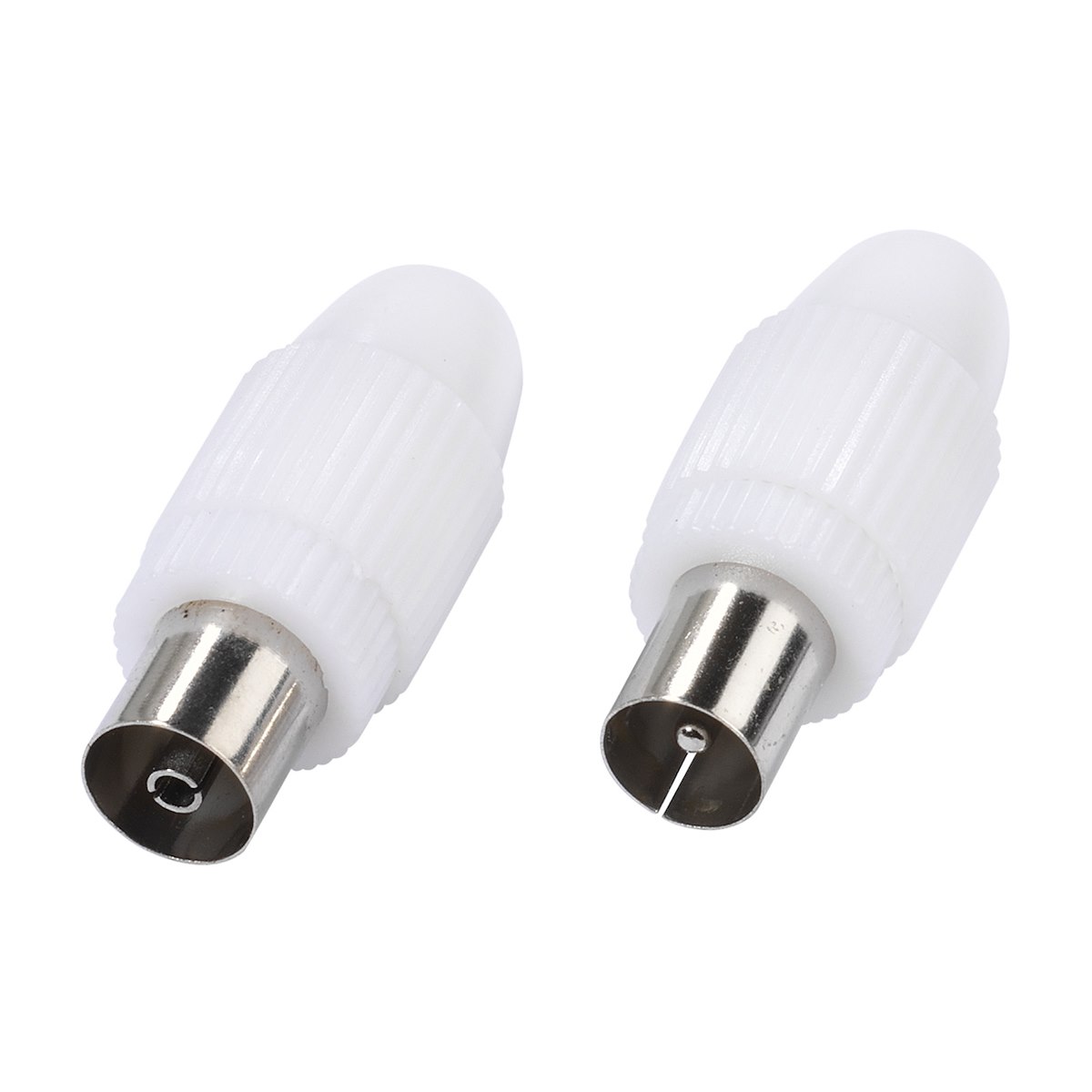 VIVANCO VVANKITSOCPLUG Connettori coassiali M-F 4.5-7.5mm, 2 pz - immagine 2