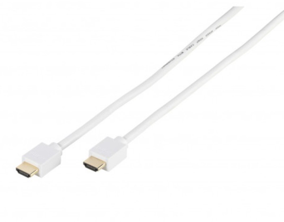 VIVANCO VVITCABHDMIET100W Cavo HDMI 2.0 ARC M-M 1m 4K-60Hz Bianco