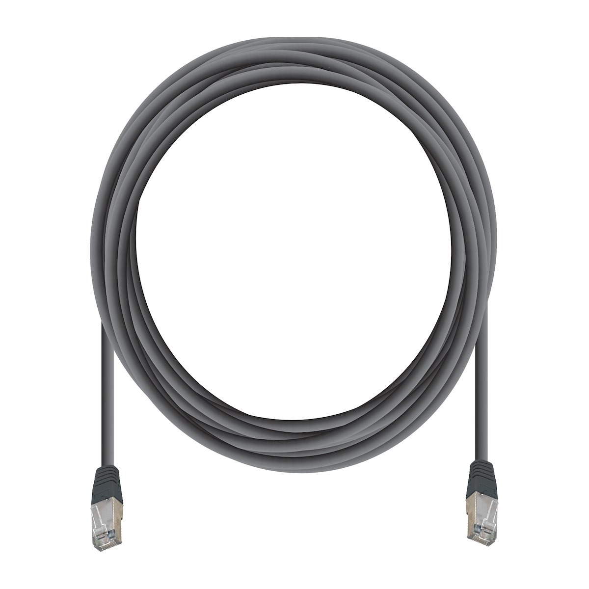 VIVANCO VVITLAN5E20K Cavo Ethernet RJ45 M-M 2m Cat 5e Grigio - immagine 2