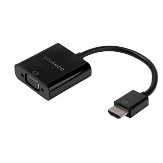 VIVANCO VVITADHDMIVGAMF Adattatore HDMI-VGA M-F 10cm Nero