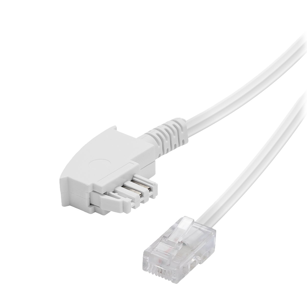 VIVANCO VVTELDSL10MMW Cavo TAE-F-RJ45, 1m, Bianco - immagine 2