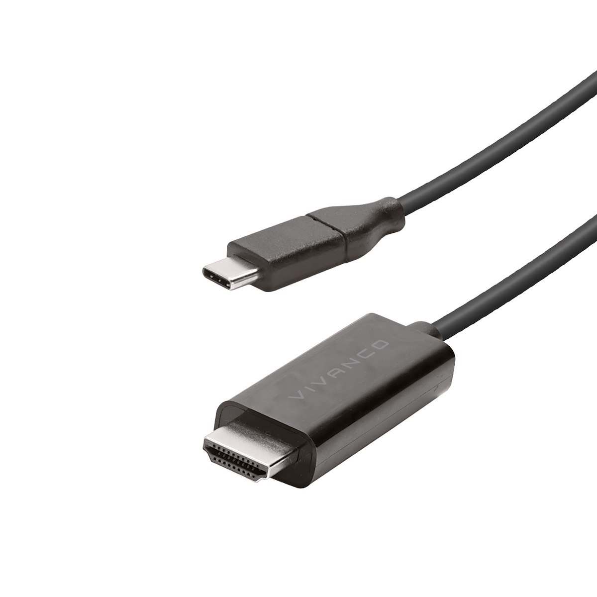 VIVANCO VVITTYCHDMI4K15MMK Cavo USB-C HDMI M-M, 1.5m, 4K 60Hz, Nero