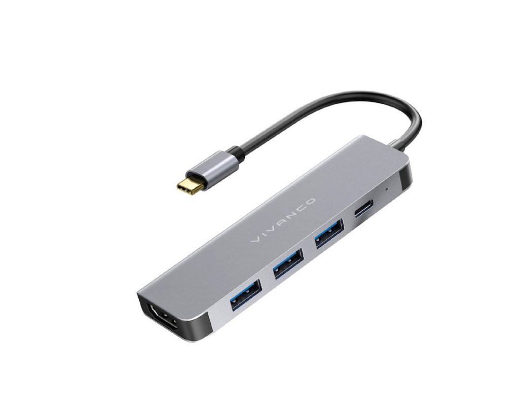 VIVANCO VNITHUBHDMI4USBIN Hub USB 3.0 (3x USB-A, 1x USB-C)