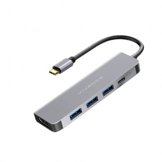 VIVANCO VNITHUBHDMI4USBIN Hub USB 3.0 (3x USB-A, 1x USB-C)