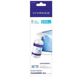 VIVANCO VNCLEAN500ML Detergente 500ml con Panno Microfibra