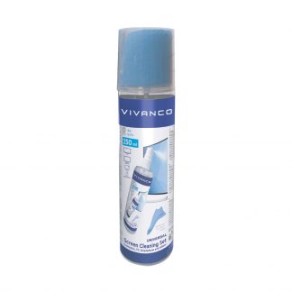 VIVANCO VNCLEAN250ML Kit Pulizia Spray 250ml + Panno Microfibra
