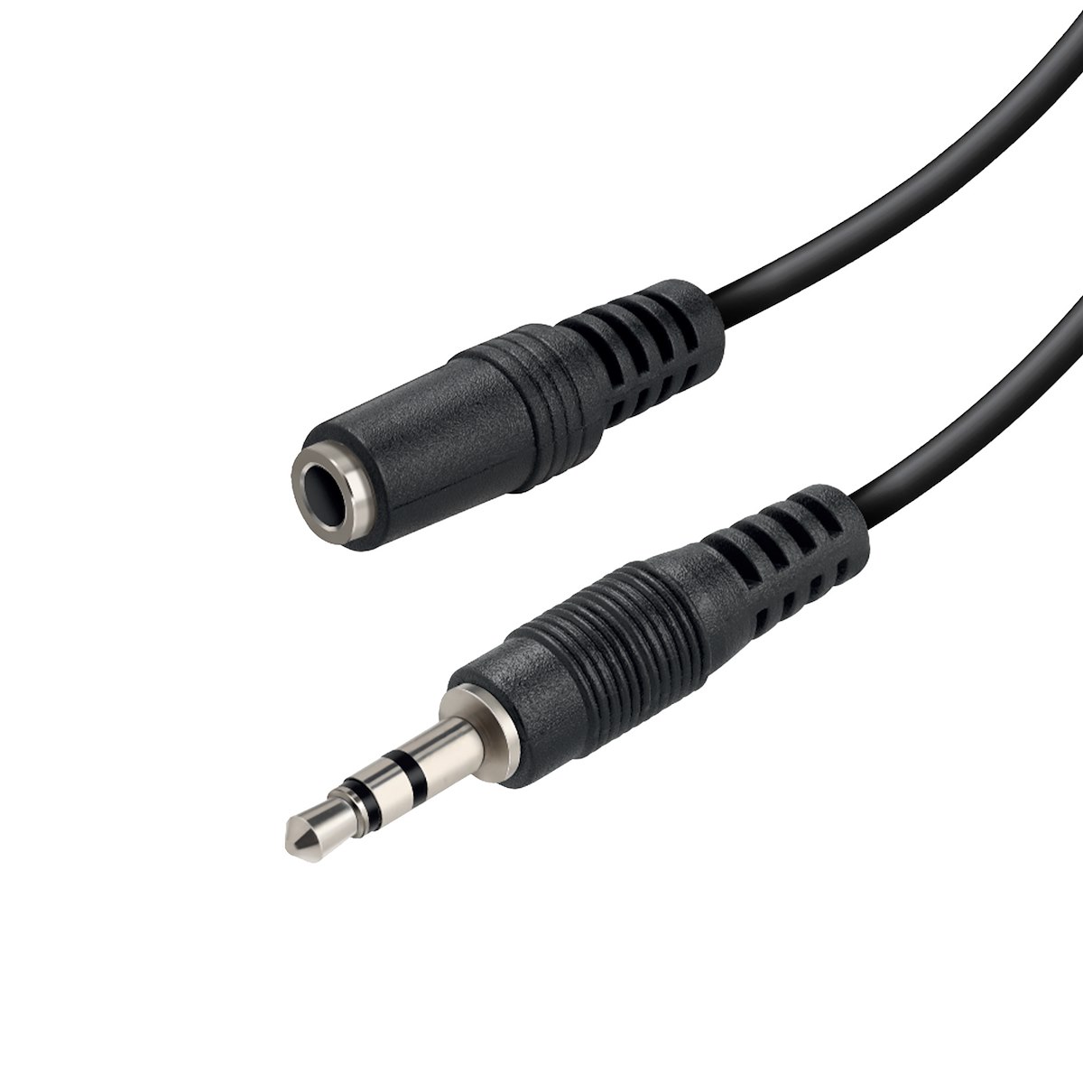 VIVANCO VVAJACKMF100K Cavo audio jack 3,5mm M-F, 10m, nero - immagine 2