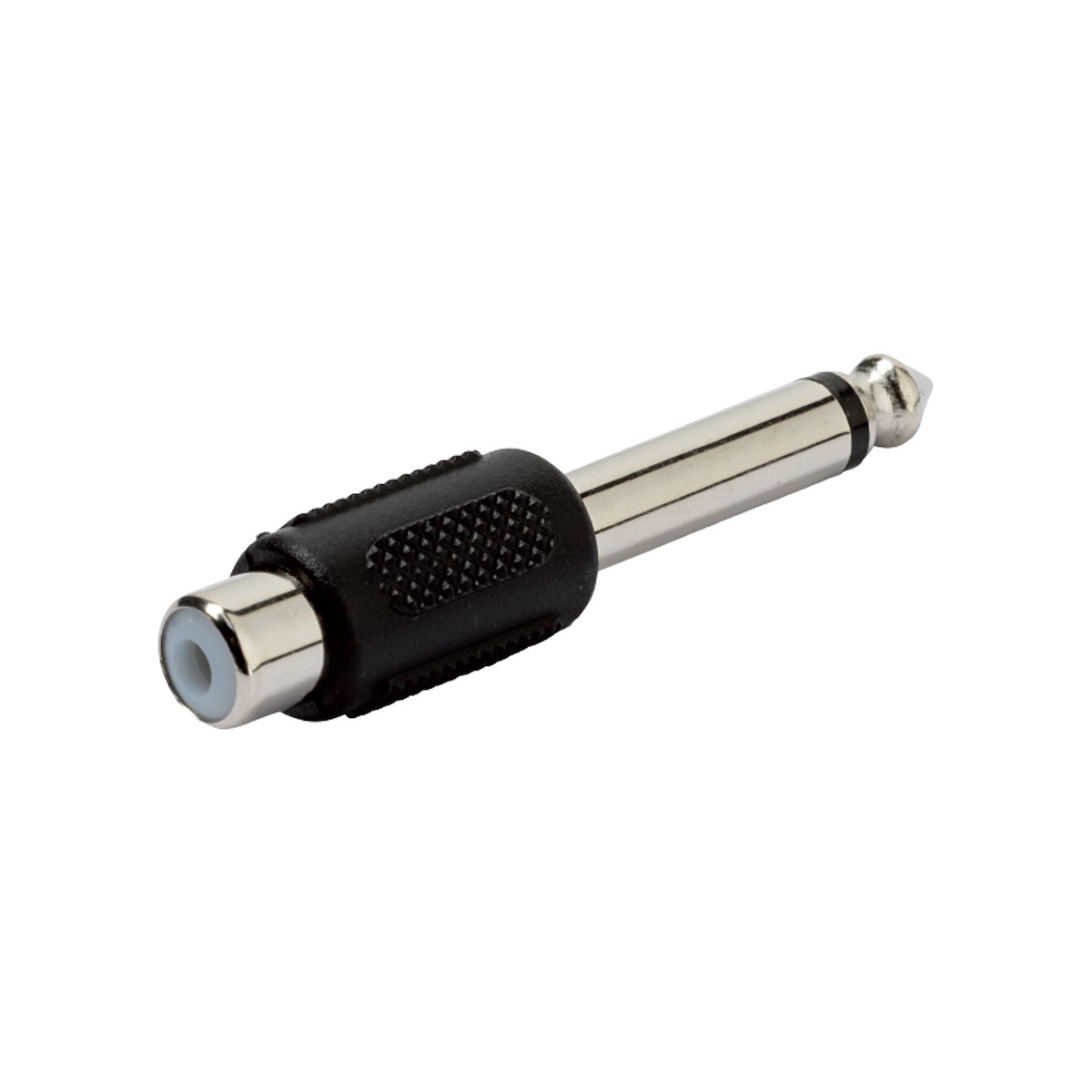 VIVANCO VVARCAF63JACKM Adattatore audio Jack 6.3mm-RCA M-F, nero - immagine 2