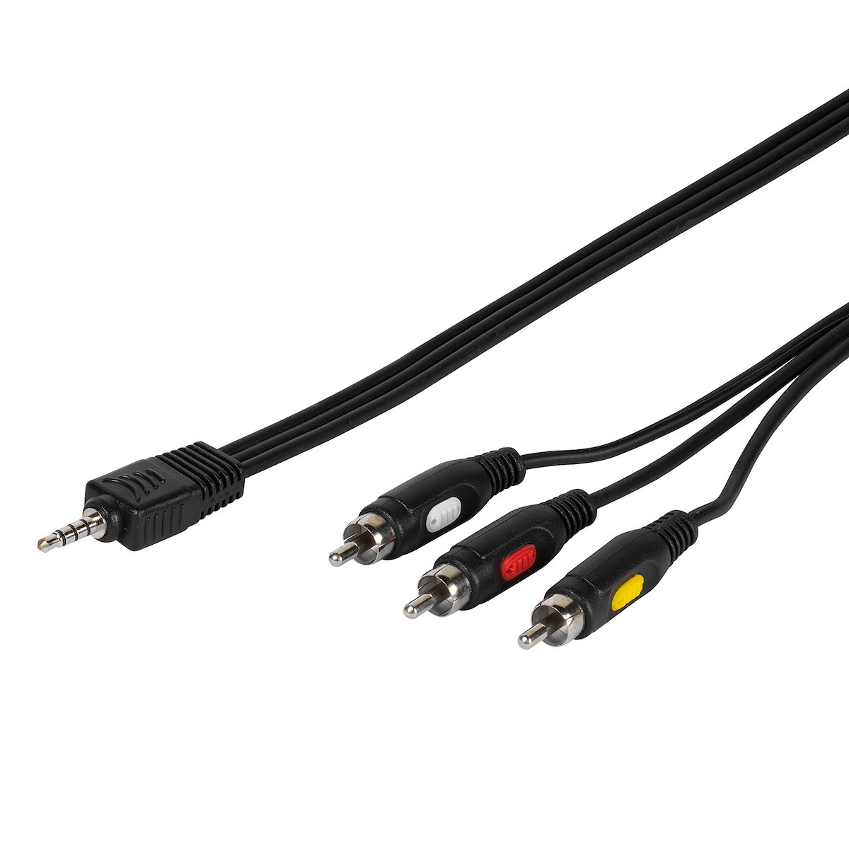 VIVANCO VVVJACK353RCAK Cavo Audio Jack-RCA M-M, 2m, Nero - immagine 2