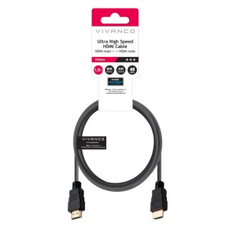 VIVANCO VVVHDMI8K15MMK Cavo HDMI 2.1 M-M 1.5m 8K@60Hz ARC Nero