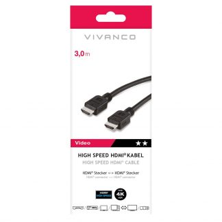 VIVANCO VVVCABHDMI4K300 Cavo HDMI 1.3 ARC M-M 3m 1080p Nero