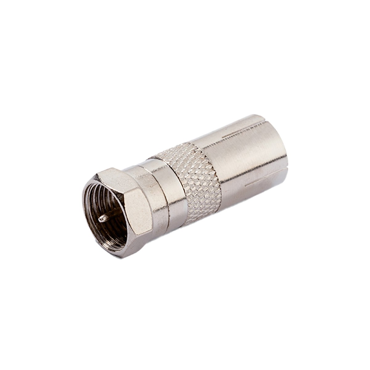 VIVANCO VVSATCOAXSATMF Adattatore coassiale M a F tipo-F, metallo - immagine 2