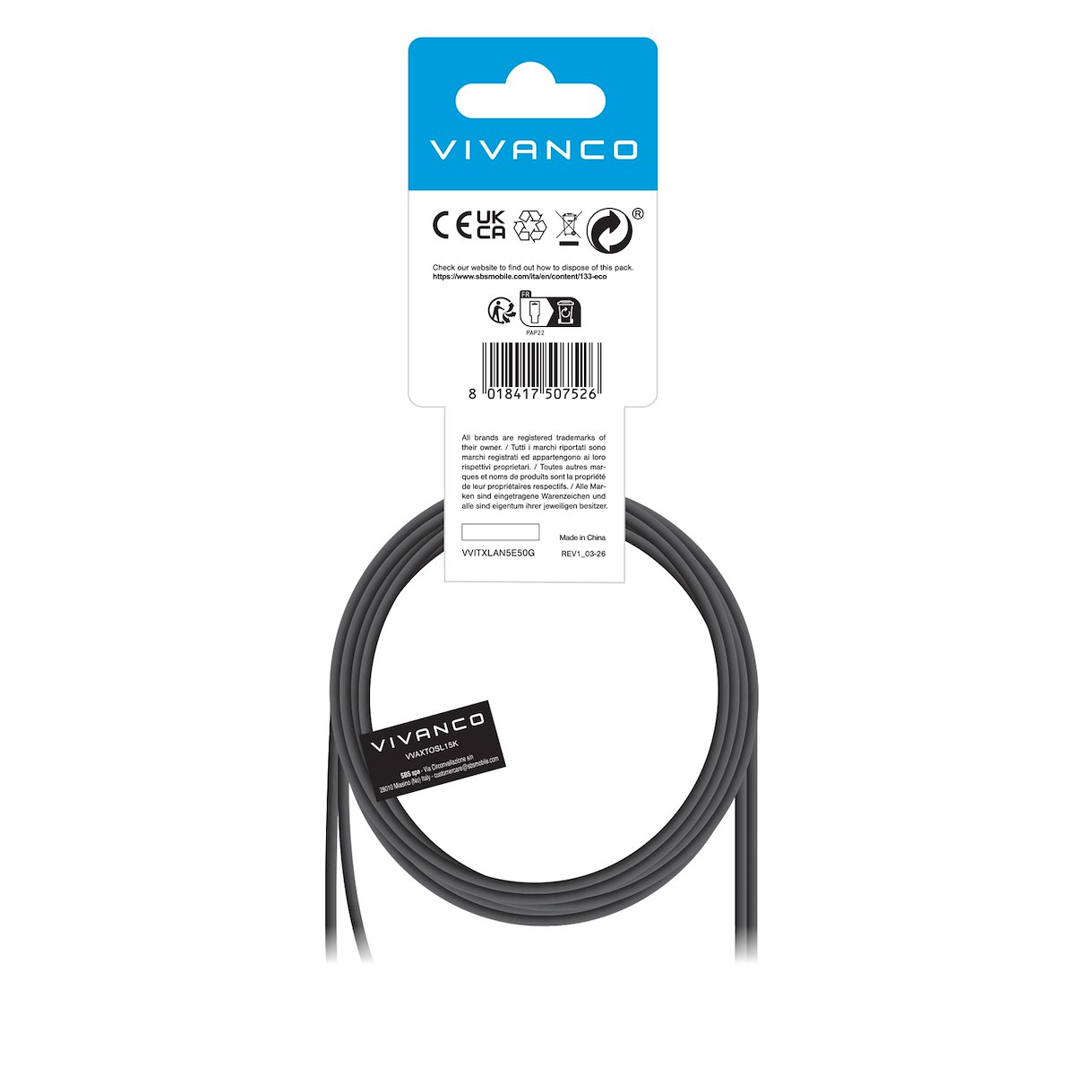 VIVANCO VVAXTOSL15K Cavo Audio Toslink M-M 1.5m Nero - immagine 3