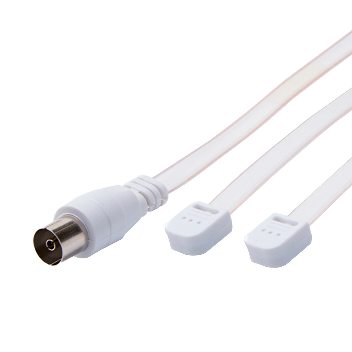 VIVANCO VVANDIPOLEVHF Adattatore Coassiale F-Dipolo 75 Ohm Bianco - immagine 2