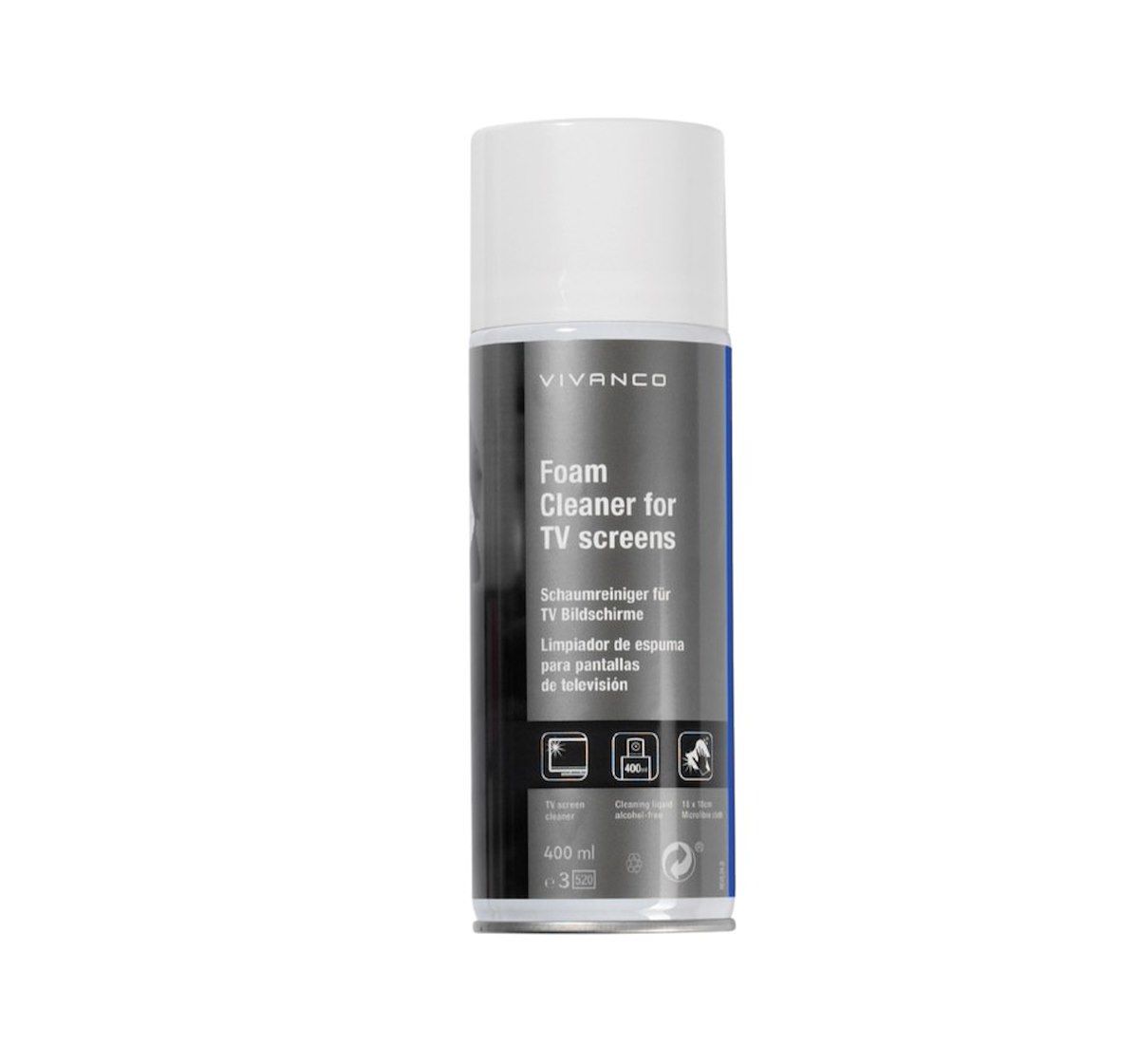 VIVANCO VNSPRAYFOAM400ML Schiuma Pulizia Schermi 400ml