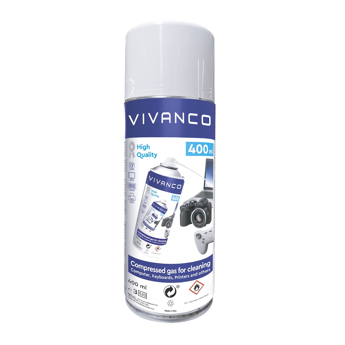 VIVANCO VNSPRAYDUST400ML Spray Aria Compressa 400ml
