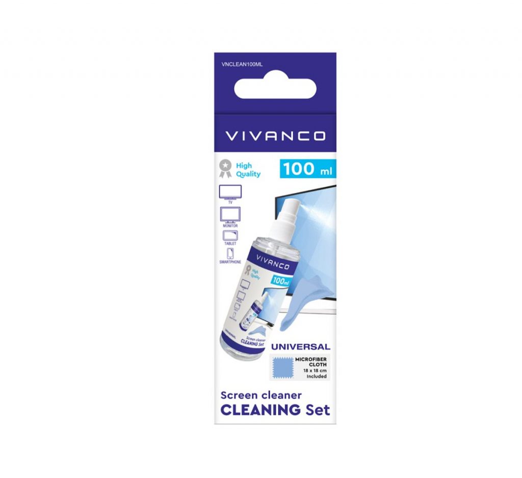 VIVANCO VNCLEAN100ML Spray Pulizia 100ml + Panno Microfibra