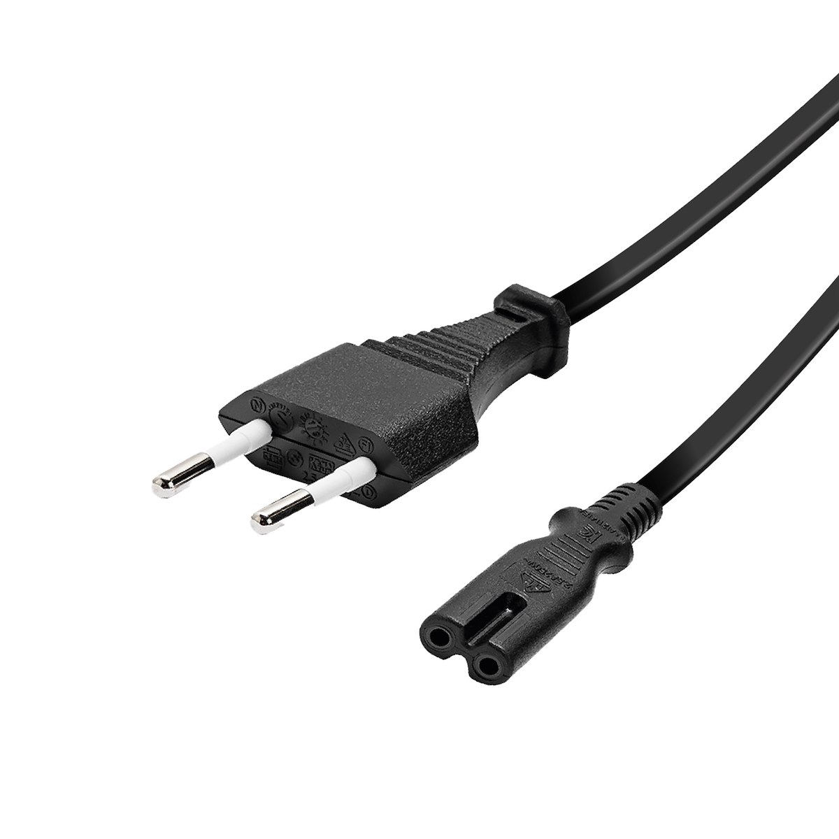 VIVANCO VVITPOWERIT12 Cavo alimentazione Euro8-Italia, 1.25m, nero - immagine 2