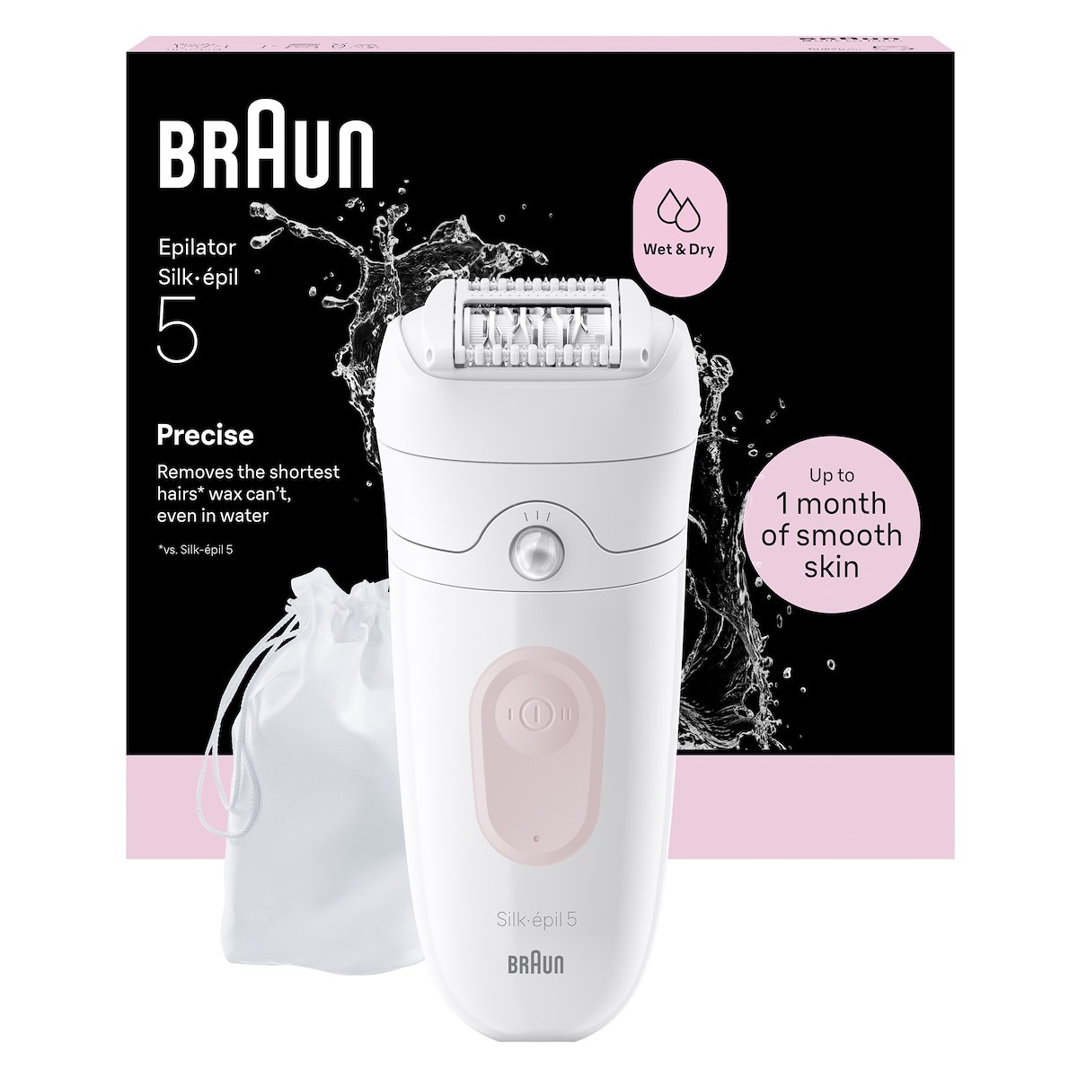 Braun SE5011 Epilatore Wet Dry 28 Pinze con Custodia - immagine 2