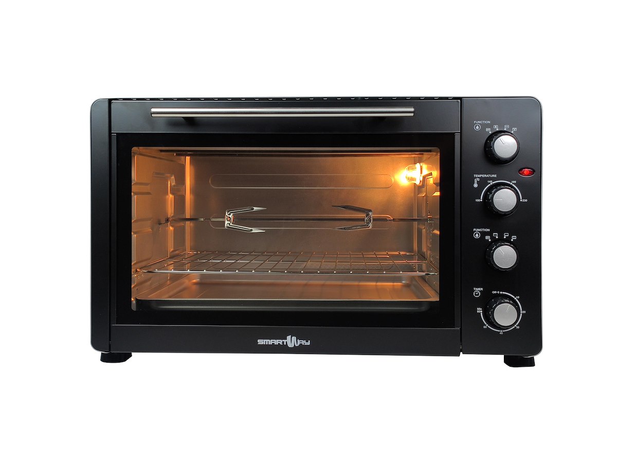 SMARTWAY WFEC60VGS Fornetto Elettrico 2500W 60L Grill Vent. Timer
