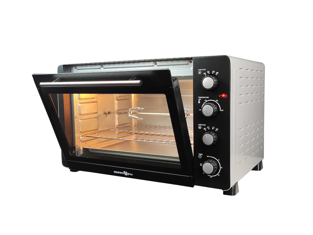 SMARTWAY WFEC60VGS Fornetto Elettrico 2500W 60L Grill Vent. Timer - immagine 2